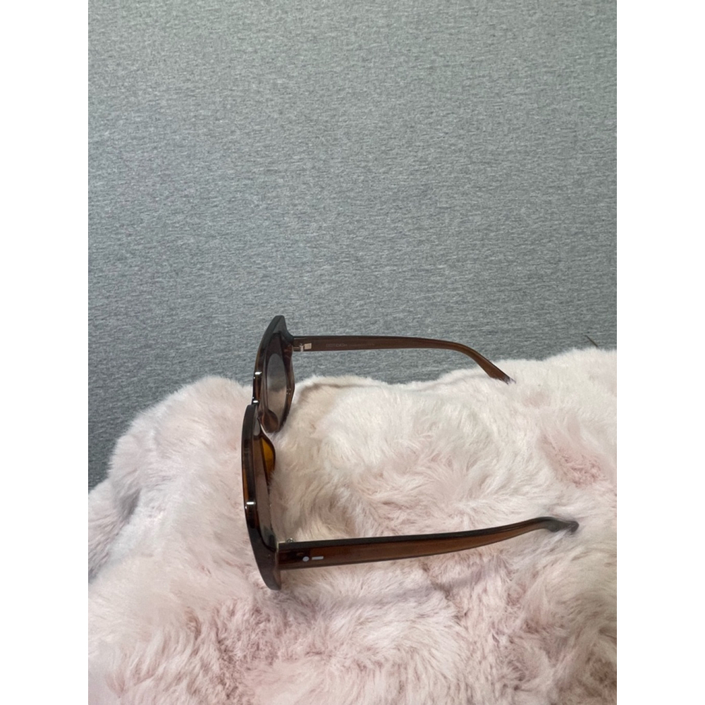 Women's Dot Dash Veil Sunglasses Brown - Picture 6 of 6